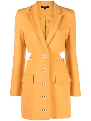 Maje cut-out tailored minidress - Orange