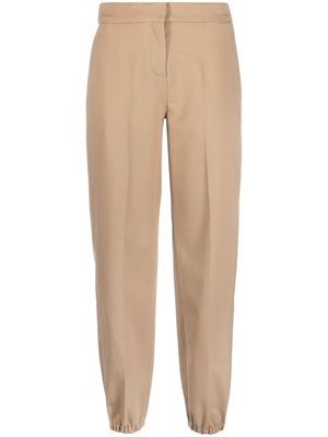 Maje elasticated-cuff straight trousers - Neutrals