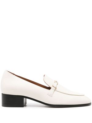 Maje Filika leather loafers - White