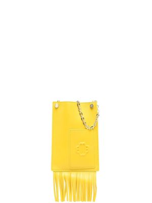 Maje fringed crossbody bag - Yellow