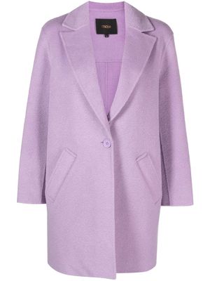 Maje Gabriela single-breasted coat - Purple