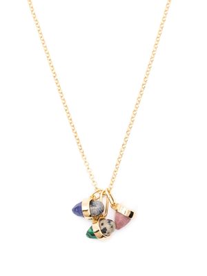Maje gemstone-pendant chain necklace - Gold