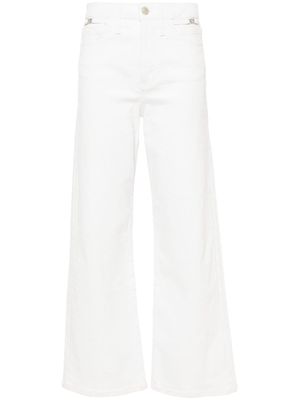 Maje high-rise straight-leg jeans - White