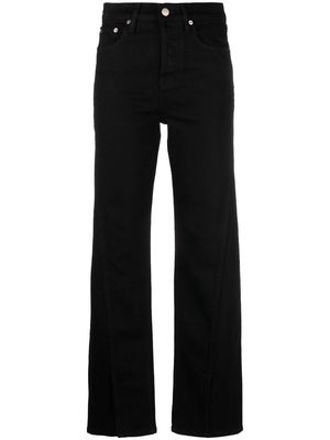 Maje high-waist stretch-cotton jeans - Black