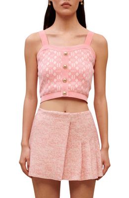 maje Janello Pleated Skirt in Pink