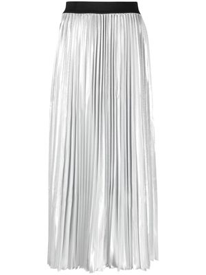 Maje Jonaely pleated skirt - Silver