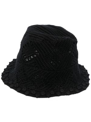 Maje knitted bucket hat - Black
