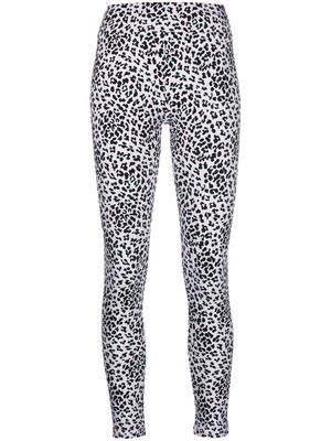 Maje leopard-print leggings - Pink