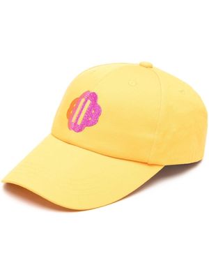 Maje logo-embroidered baseball cap - Yellow