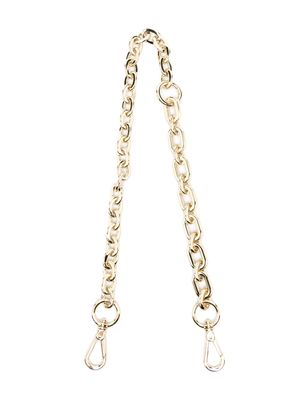 Maje logo-engraved chain-link shoulder strap - Gold
