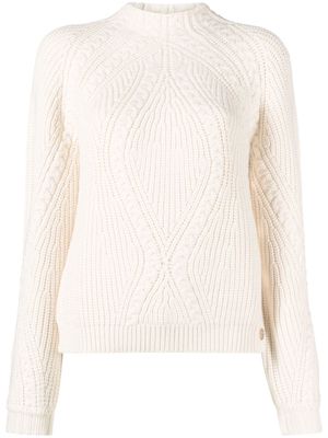 Maje long-sleeve knitted jumper - Neutrals