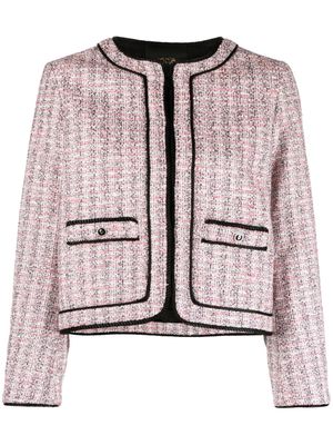 Maje Lucky Four Leaf Clover tweed jacket - Pink