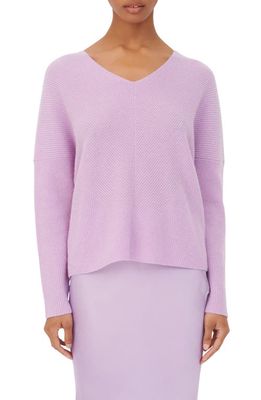 maje Madina Ribbed Cashmere Sweater in Parma