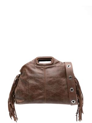 Maje Miss M leather tote bag - Brown