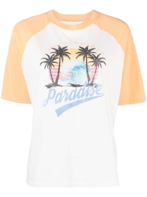 Maje Paradise print T-shirt - White