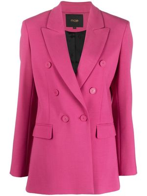 Maje Parigi double-breasted blazer - Pink