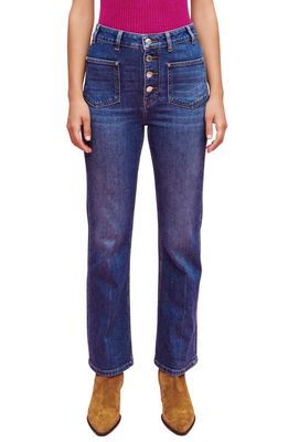maje Passion Straight Leg Jeans in Blue
