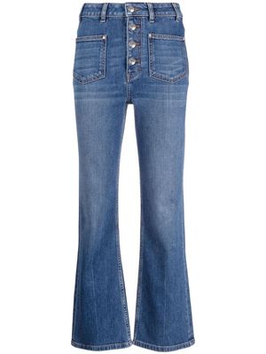 Maje Passiony high-waisted flared jeans - Blue