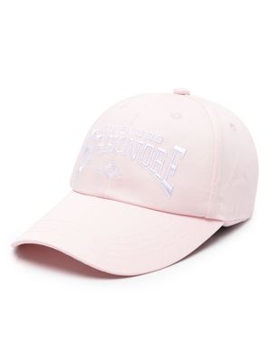 Maje Saint Honore-embroidered cotton cap - Pink