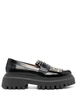 Maje stud-detail platform shoes - Black