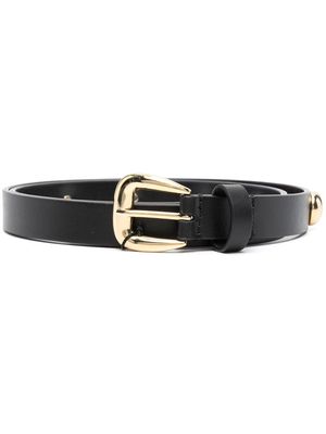 Maje studded leather belt - Black