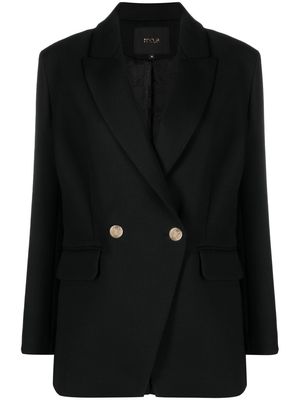 Maje tailored double-breasted blazer - Black