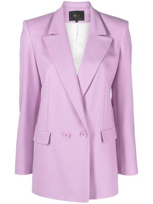 Maje tailored double-breasted blazer - Purple