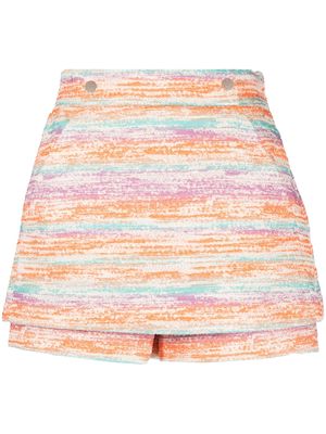 Maje tweed miniskirt - Orange