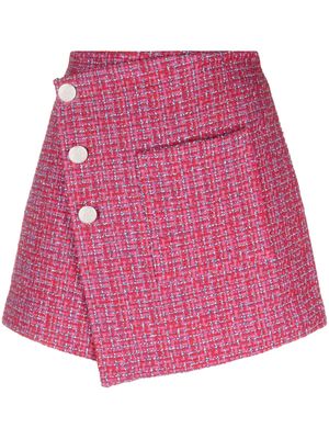 Maje tweed wrap skirt - Pink