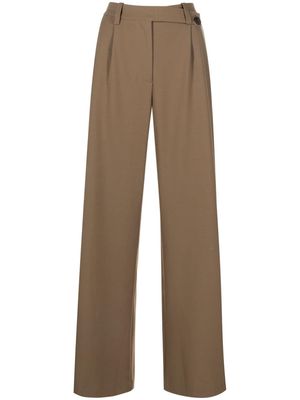 Maje wide-leg trousers - Brown