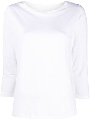 Majestic Filatures crop-sleeve T-shirt - White
