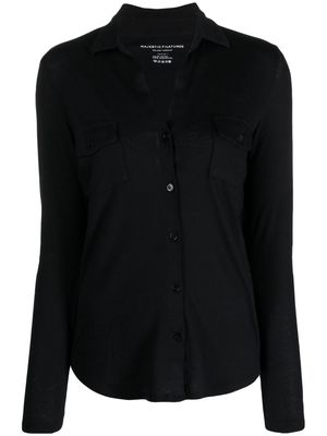 Majestic Filatures long-sleeve cotton-cashmere shirt - Black
