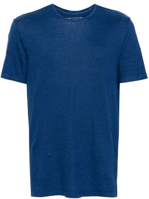 Majestic Filatures mélange linen-blend T-shirt - Blue