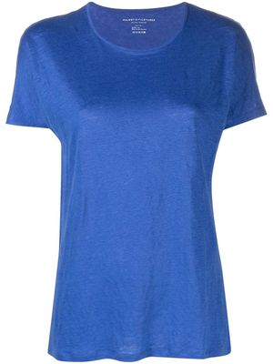 Majestic Filatures short-sleeve linen-blend T-shirt - Blue