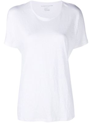 Majestic Filatures short-sleeve linen-blend T-shirt - White