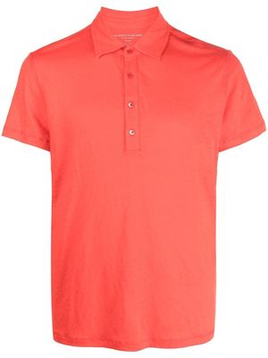 Majestic Filatures short-sleeve linen polo-shirt - Red