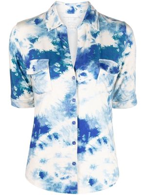Majestic Filatures tie dye-print short-sleeved shirt - Neutrals