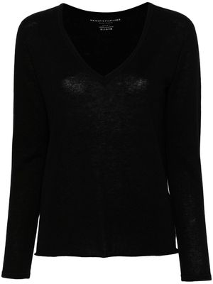 Majestic Filatures V-neck cashmere jumper - Black