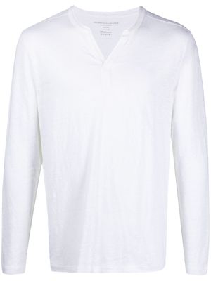 Majestic Filatures v-neck long-sleeve jumper - White