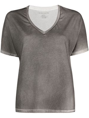 Majestic Filatures V-neck short-sleeve T-shirt - Grey