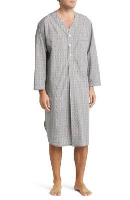 Majestic International Coopers Check Woven Nightshirt in Glen Plaid