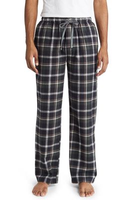 Majestic International Homecoming Plaid Cotton Flannel Pajama Pants in Green