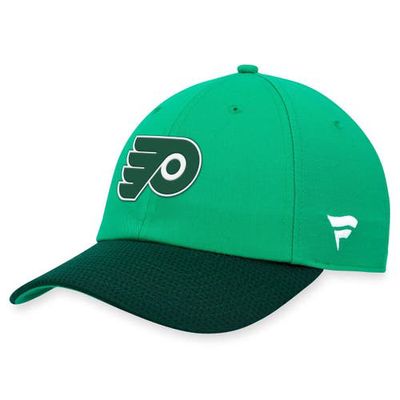 MAJESTIC Men's Fanatics Branded Kelly Green Philadelphia Flyers St. Patrick's Day Adjustable Hat