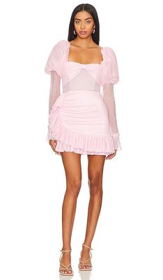 MAJORELLE Soriya Mini Dress in Pink