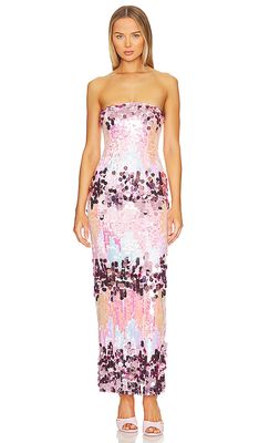 MAJORELLE Yasmina Gown in Pink