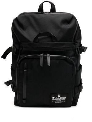Makavelic Chase Square Box zipped backpack - Black
