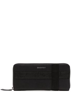 Makavelic logo-detail grained leather wallet - Black
