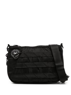 Makavelic logo-patch shoulder bag - Black
