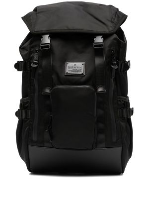 Makavelic logo-plaque backpack - Black