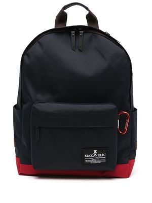 Makavelic logo zipped backpack - Blue